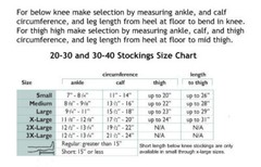 Truform 20-30 Below Knee Compression Stockings Open Toe Black