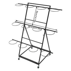 Flower Display Stand, 3-tier Flower Holder, Flower Display Stand with 12 Pieces