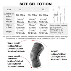 Knee Sleeves Compression Brace Support Sport Joint Injury Pain Arthritis Relief