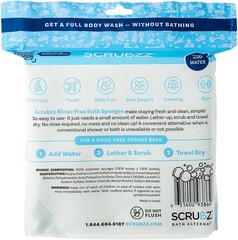 Disposable Bath Wipes 50 Count Rinse Free Shower Wipes for Body Travel Elderly