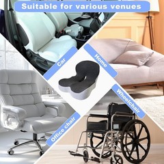 Durable Ergonomic Seat Cushion for Pain Relief – Perfect for Office or Travel