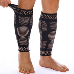 Football Shin Guard Compression Sock Soccer Pad Leg Basketball Training Sports @