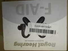 New Royal Hearing F-AID Bluetooth Hearing Aid W/ Rechargeable Case Brown