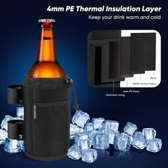 2 Pack UTV Roll Bar Cup Holder, 8-32oz Bottle Holder with Net Pockets