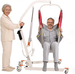 Electric Patient Lift for Home, Foldable, 330Lbs Capacity, Includes Sling