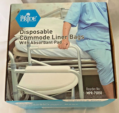 BRAND NEW MedPRIDE Disposable Commode Liner Bags, Pack of 50, Odor Neutralizing