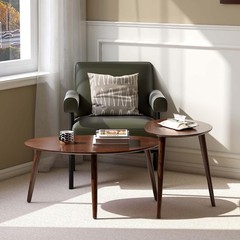 Wayshome Small Oval Coffee Table Mid Century Modern Coffee Table For Living