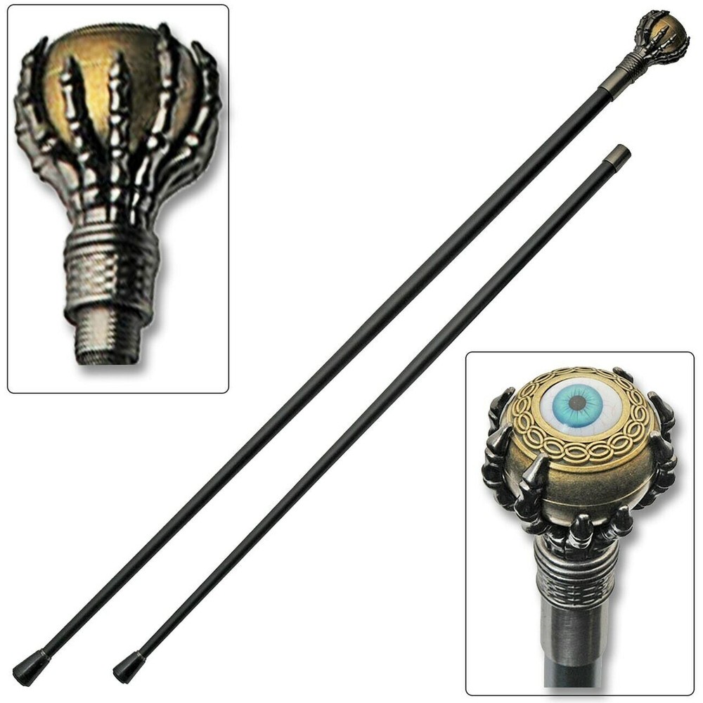 Eyeball Walking Cane/Stick With Aluminum Alloy Claw