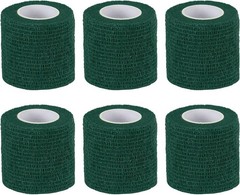 1″ x 177″ Self Adhesive Bandage Wrap, 6 Pcs Elastic Self Breathable Self