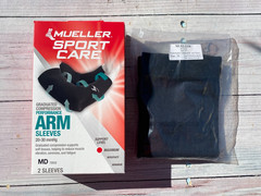 Mueller Sport Care Arm Sleeve Black Size MD 72022 Support Level Maximum