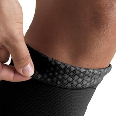 Truform Compression Stockings 20-30 mmHg Thigh High Black Open Toe Large