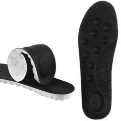 4D Cloud Insoles Memory Foam Soft Comfort US W:5-10/M:5-7, Black