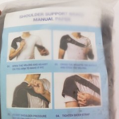 Unbranded Adult Unisex Black Shoulder Support Brace