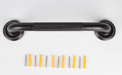 16-Inch Grab Bar Featuring Anti-Slip Handrail, Solid Brass, Oil Rubbed Bronze…