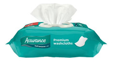 Assurance Disposable & Pre-Moistened Premium XL Washcloths for Adults,192 Count