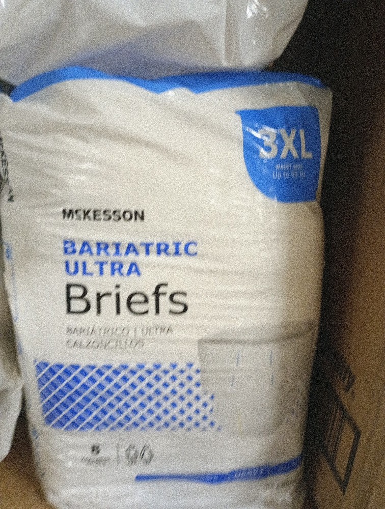 McKesson Ultra Plus Bariatric Disposable Briefs Diapers XXXL BRBAR Hev 161