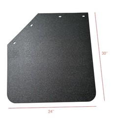 2PCS Universal Heavy Duty Polymer Mudflaps Black Angled Splash Guard 24×30 Inch