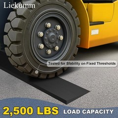 3/4″ Rise Rubber Threshold Ramp for Doorways, 2500 lbs Heavy Duty Door Sill R…