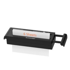 6-Sheet Strip Cut Portable Home Paper Shredder no 11.69*4.29*2.28inch black