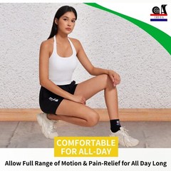 IRUFA Breathable Spacer Fabric Achilles Tendon Ankle Wrap, Pain Relief for Ankle
