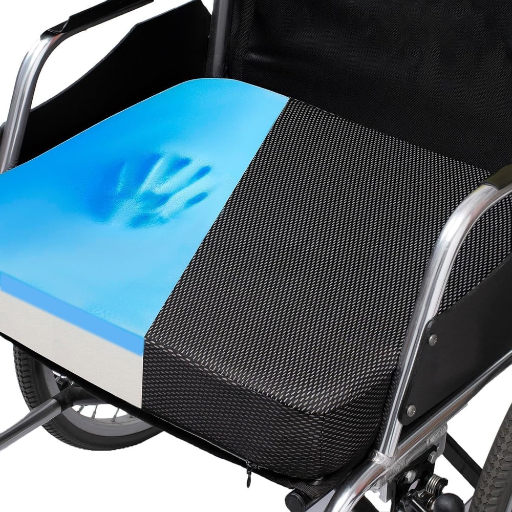 Ifoam Gel Infused Memory Foam Layer Wheelchair Cushion – Seat Cushion for Whe…