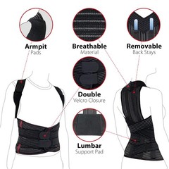 TLSO Full Back Support Brace with Dorso-Lumbar Pad Lightweight