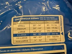 Attends Regular Absorbency Underwear APV40 14 ct size XL (58-68″)