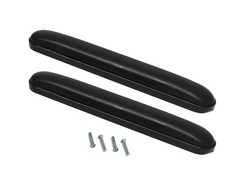 NEW Heavy Duty FULL Length (13-7/8″) Wheelchair Arm Pads, BLACK (Pair) Universal