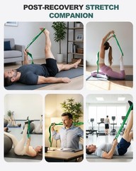 Quality Light Green Stretching Strap for Enhanced Flexibility & Safety