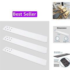 Countertop Support Bracket 3 Pack 16″ Lx 2.5″ W Hidden White Knee Wall Suppor…