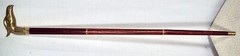Vintage Eagle Brass Wood Walking Stick Cane FREE SHIP