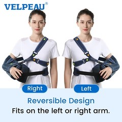 VELPEAU Arm Slings Shoulder Abduction Sling Rotator Cuff Immobilizer with Pillow