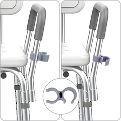 2pcs Shower Head Holder for Shower Chair, Bath Seat Shower Bracket Attachment
