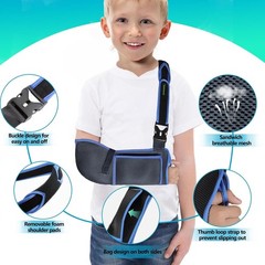 Kids‘ Adjustable Shoulder Immobilizer – Comfortable Arm Support Sling, XX-Small