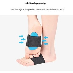 PAIR FOOT ARCH SUPPORT FLAT FEET FALLEN ARCH PLANTAR FASCIITIS INSOLE HEEL PAIN.