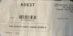 Alimed Hapad Pad Dancer Self-Adhesive Felt Metatarsal Pad White 5/16 in DC