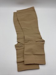 Plus Size Extra Wide Calf Compression Socks Open Toe Beige Choose Size