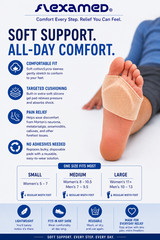 FlexaMed Metatarsal Silicone Cushioned Sleeves