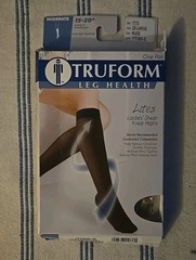 Truform 2 XL Medical Compression Socks 15-20 mmHg Nude Knee High Closed Toe