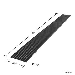 Black Ice 2 Pack 5-Foot Snowmobile Trailer Ski Guides for Friction-Free Loading