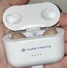 Audien ATOM PRO 2 Wireless Rechargeable OTC Hearing Aid. Used But Good Condition