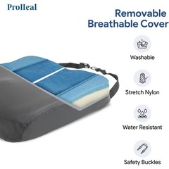 22″x18″x3″ Bariatric Wheelchair Cushion Gel Memory Foam Coccyx Support