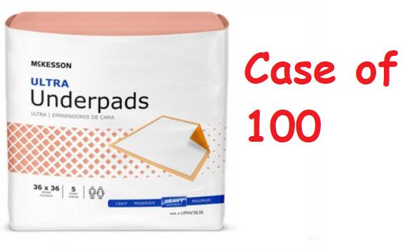 McKesson Ultra Heavy Adult Bed Chux Pad Disposable Underpads 30×36″ 100 Pads ✅