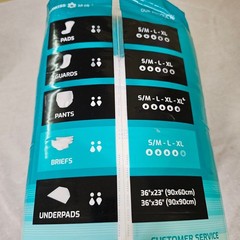 Sunkiss Incontinence Briefs Unisex S/M Teal Maximum Absorbency Adhesive Tab 15ct