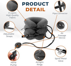 Cervical Neck Stretcher and Cervical Traction Device, Inflatable Neck Traction D