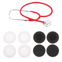4Pcs/set Portable Soft Silicone Stethoscope Diaphragm Head Cover Accessories