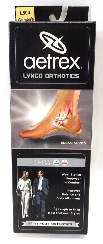 Lynco Orthotics aetrex Women’s Dress Series L500 W05 Arch Support – Size 5