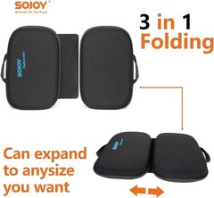 Sojoy iGelComfort 3-in-1 Foldable Gel Memory Foam Travel Seat Cushion New