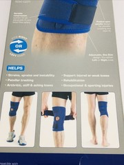 Neo G Open Knee Support Brace Universal Size Blue Variable Compression System