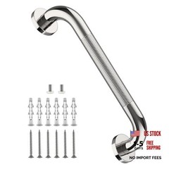 12 Inch Stainless Steel Chrome Shower Grab Bar, Bathroom 1 Foot (Pack of 1)